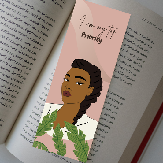 I Am My Top Priority  Black Woman Bookmark