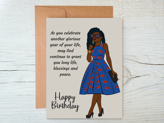 Inspirational Black Woman Birthday Card -Cards for Women
