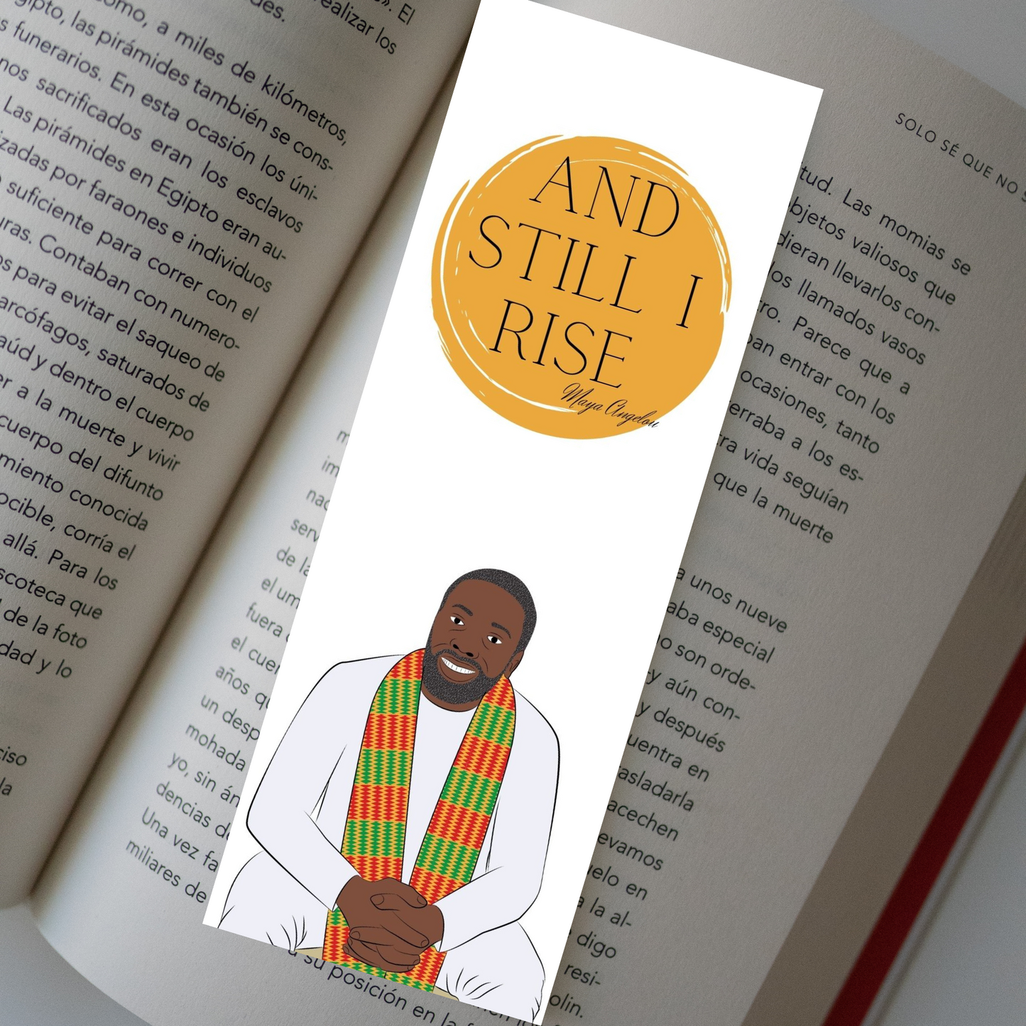 Black Man Bookmark, Black History - Stationery