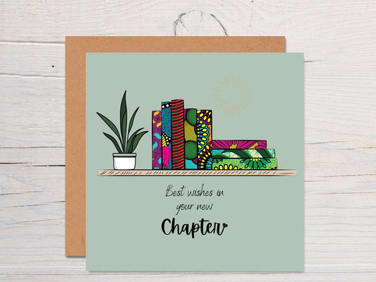 New Chapter New Beginning Afrocentric Greeting Card