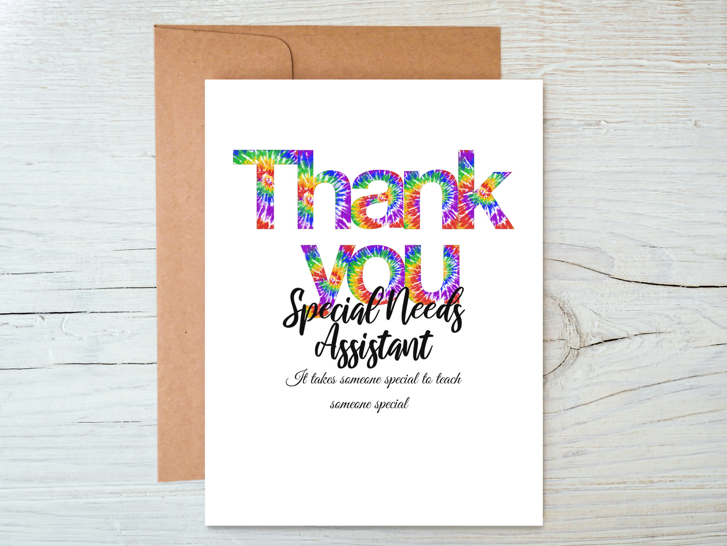 Thank you card - Teacher, Teaching Assistant, Head Teacher, Special Needs Teacher - Teachers