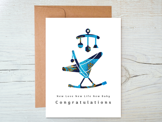 New Baby in Blue/ Burgundy - Newborn