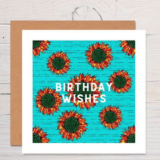 Birthday Wishes Afrocentric Greeting Card