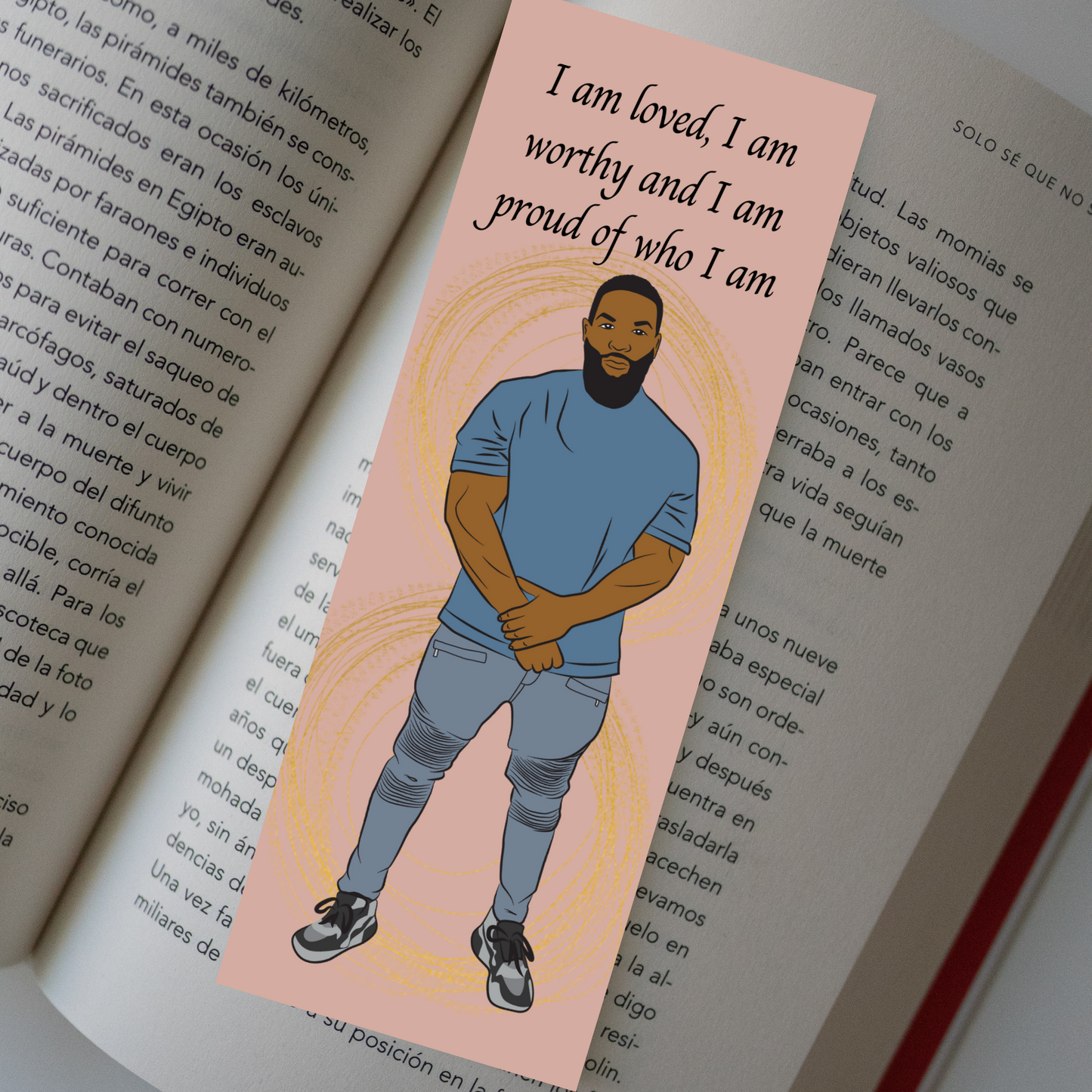 I am Worthy Black Man Bookmark