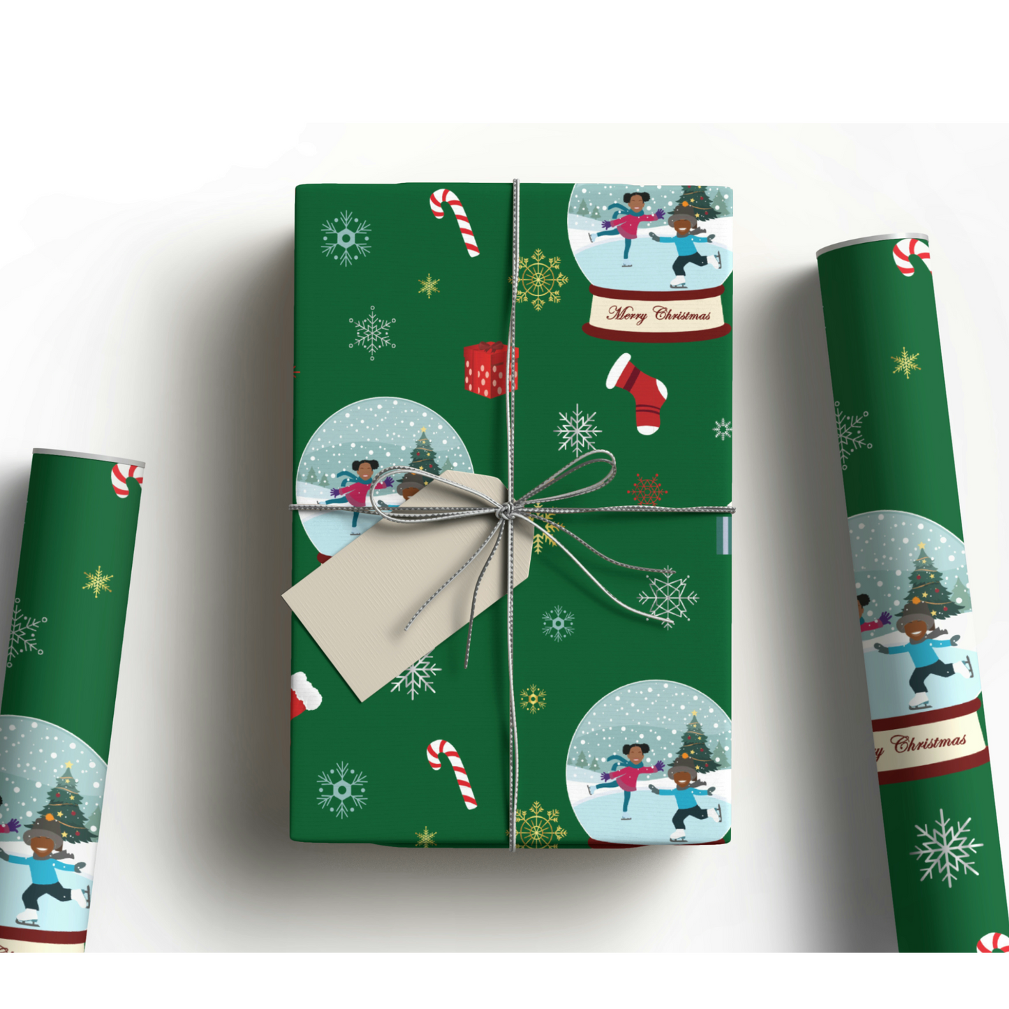 Christmas Winter Globe Children Luxury Wrapping Paper