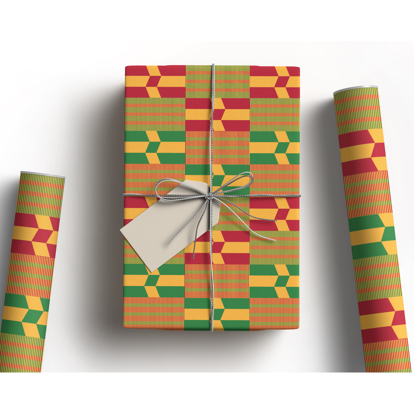Kente print gift wrapping paper