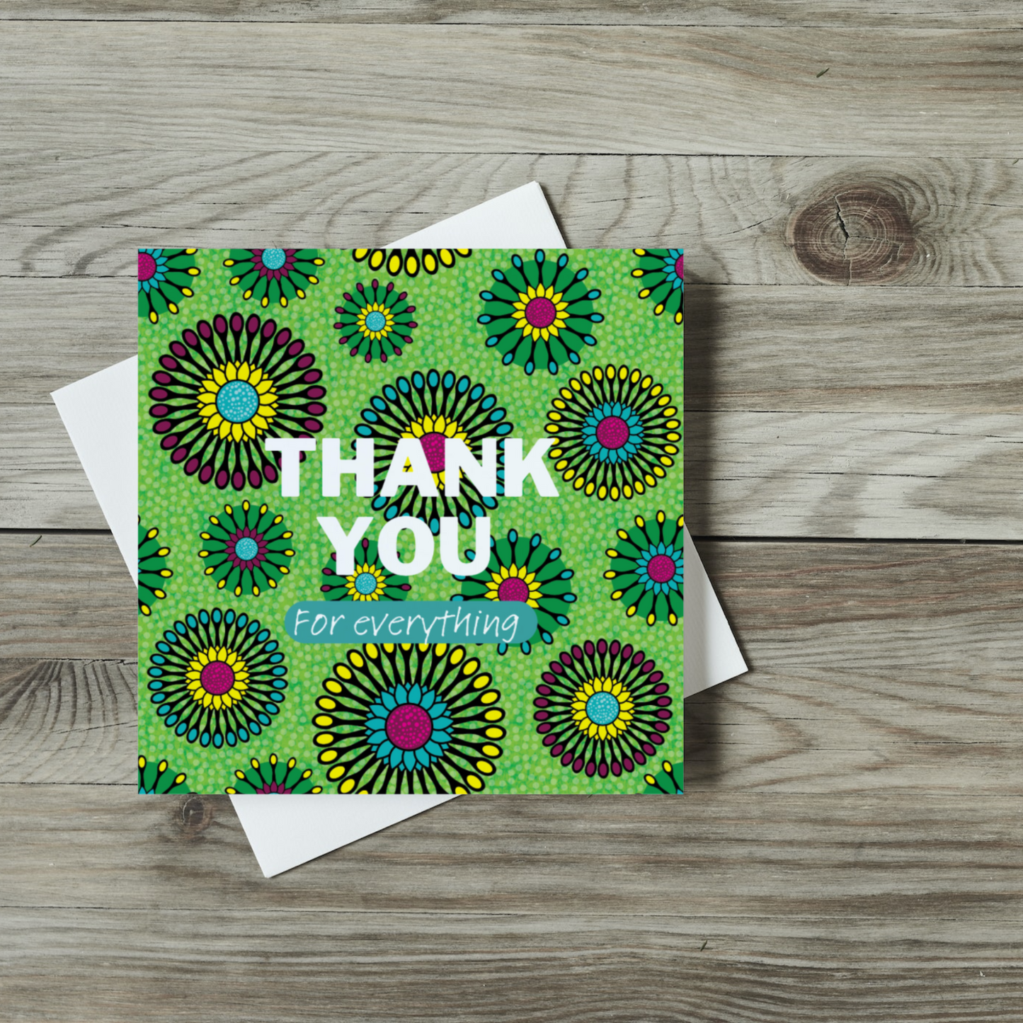 Thank You For Everything Afrocentric Print Greeting Card