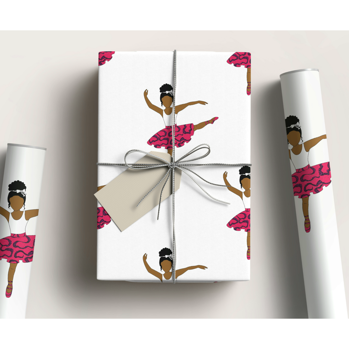 Little Black Girl Ballerina Wrapping Paper - Gift Wrapping