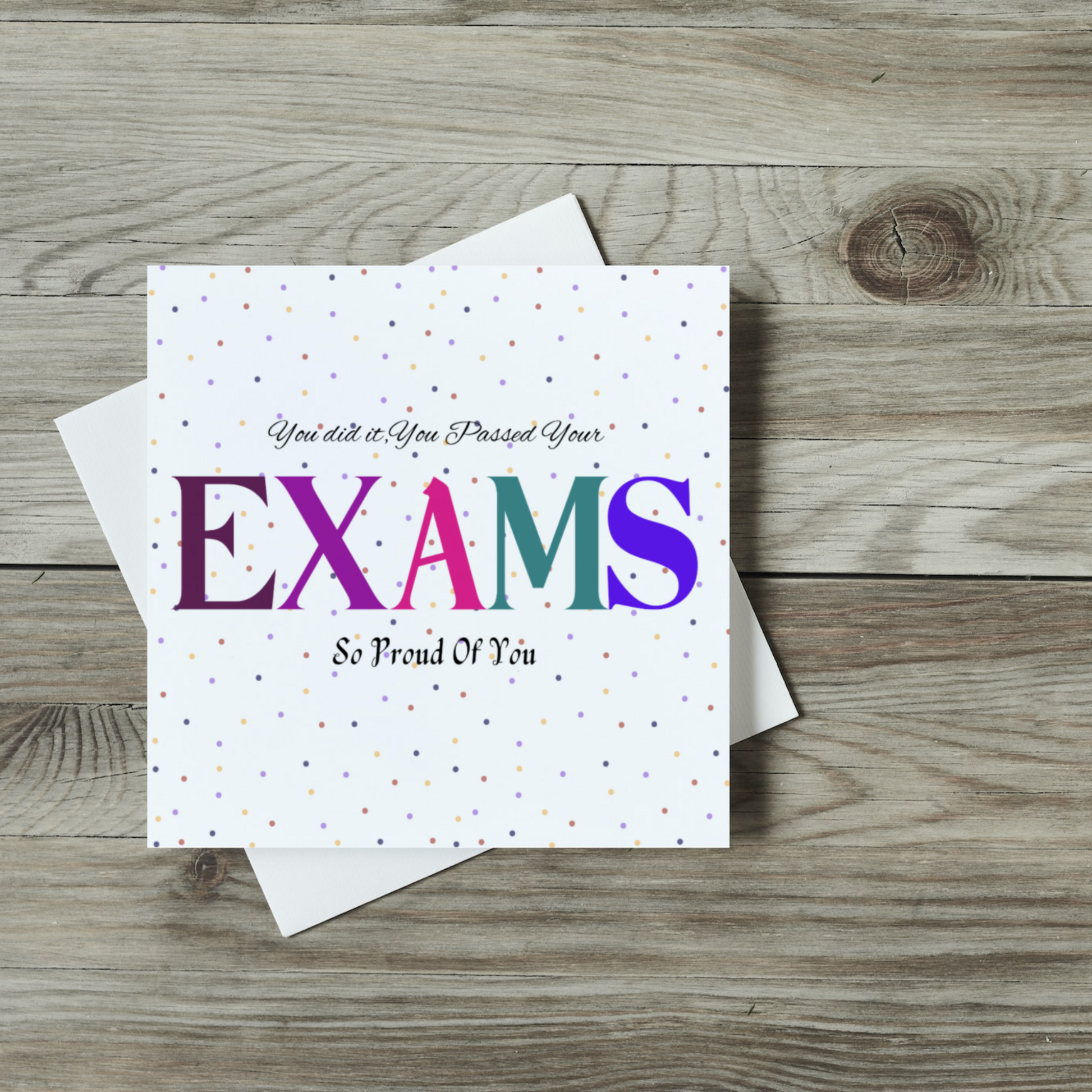 You passed your exams card