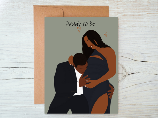 Daddy To be Fathers Day Greeting Card