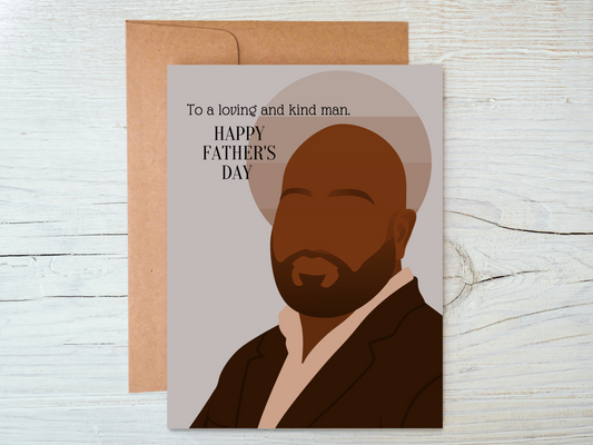 Black Fathers Day Black Man Greeting Card