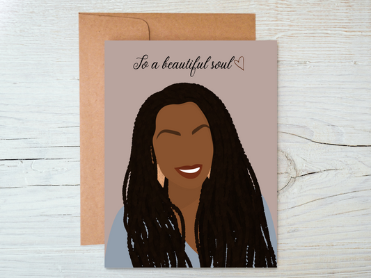 Black Woman With Dreadlocks, Beautiful Soul - Cards for Women