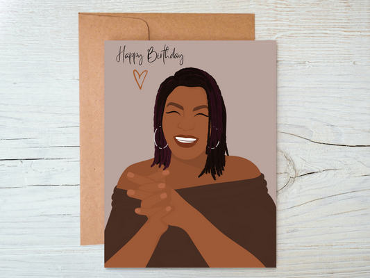 Happy Birthday Queen With Locks - Cards for Women