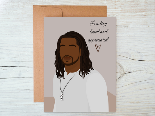 Malachi Black Man With Dreadlocks Greeting Card