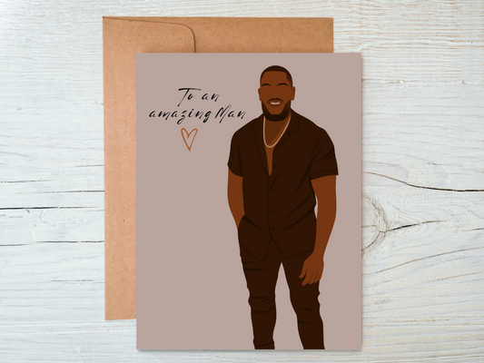 Black Man Greeting Card