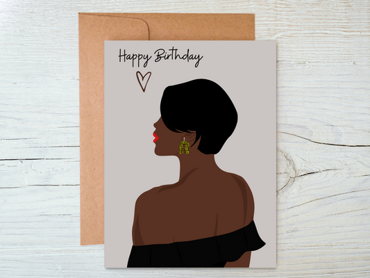 Black Girl Birthday card
