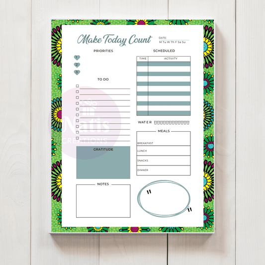 Green Mix Notepad