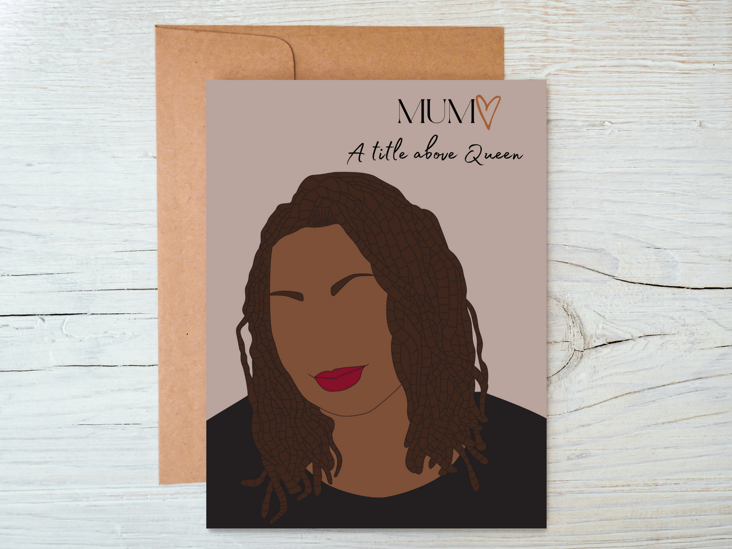 Black Mum With Dreadlocks Mothers/Birthday Day Card