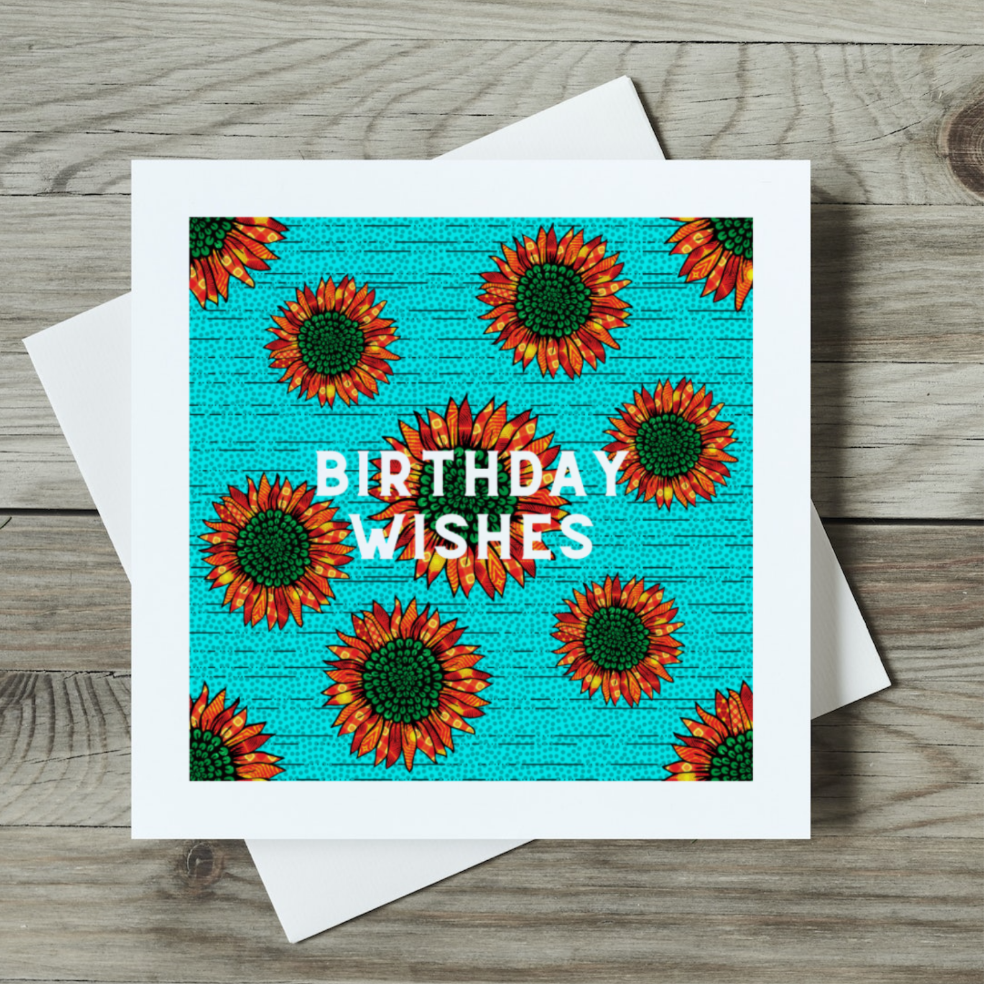 Sunflower birthday card