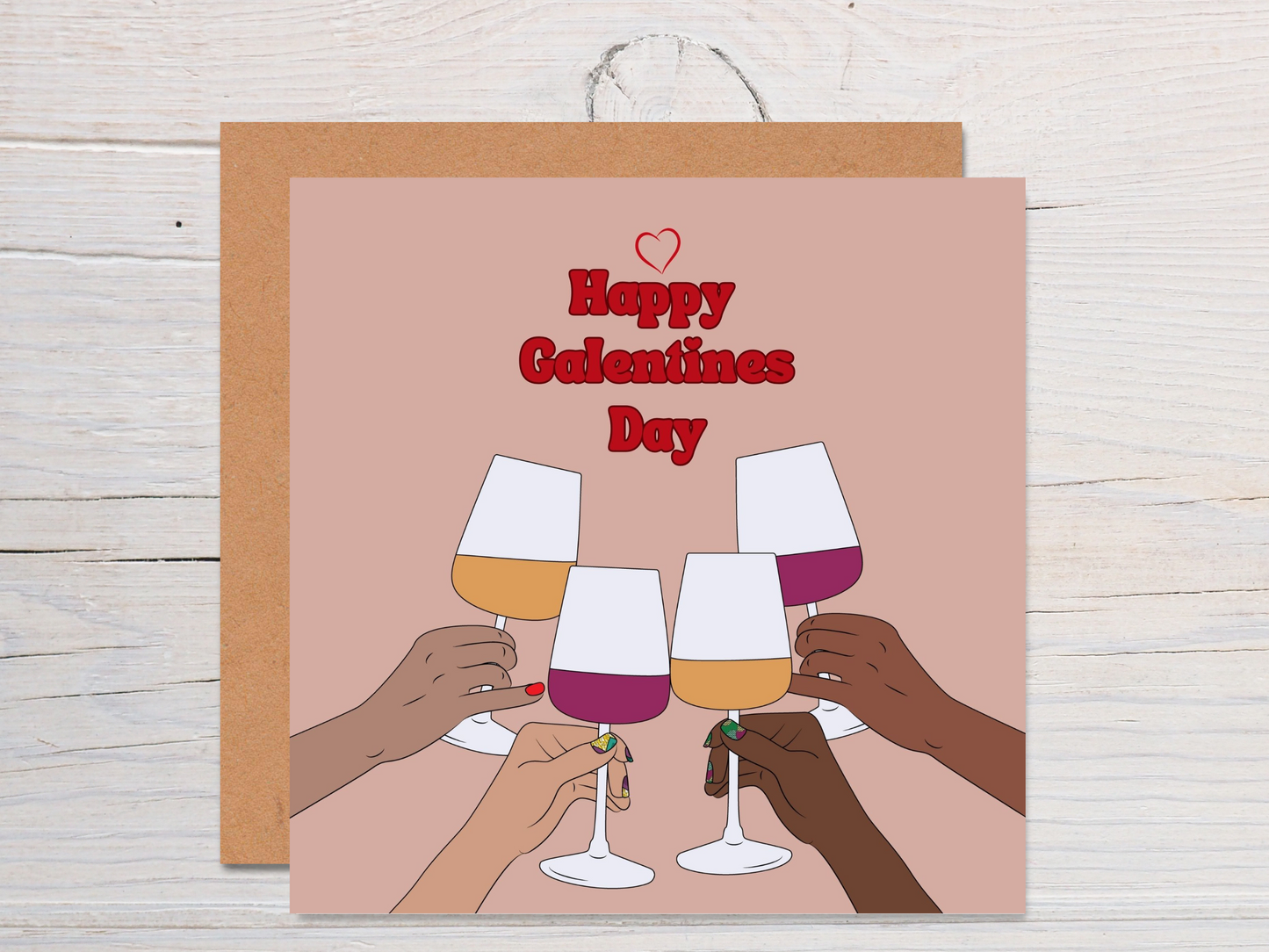 Galentines Day Card Black Friends Soul Sisters Friendships