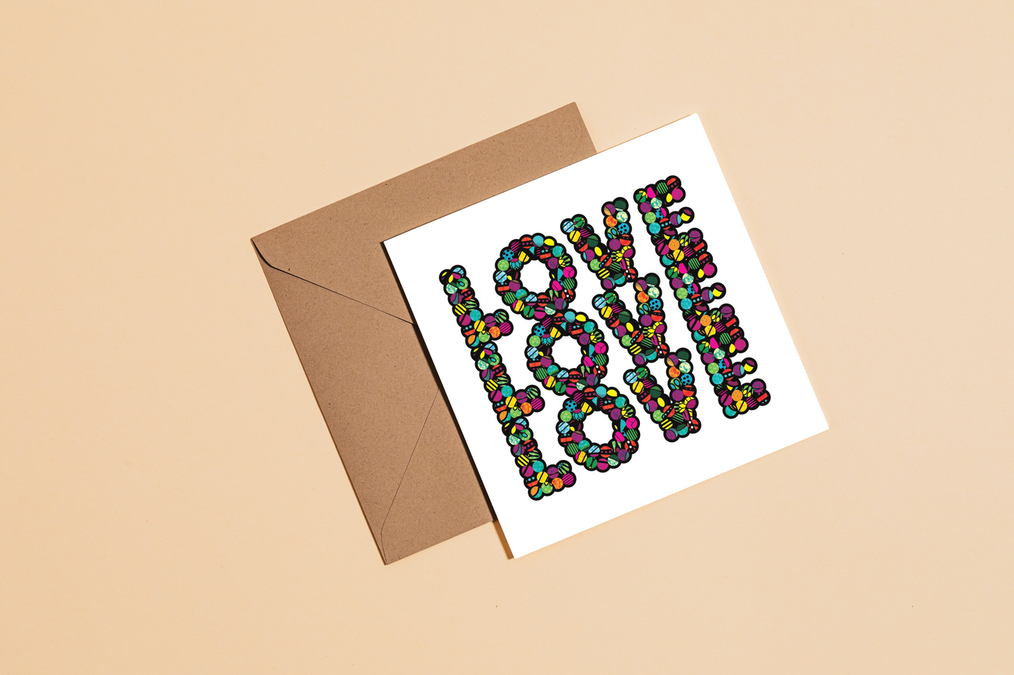 Love Afrocentric Greeting Card