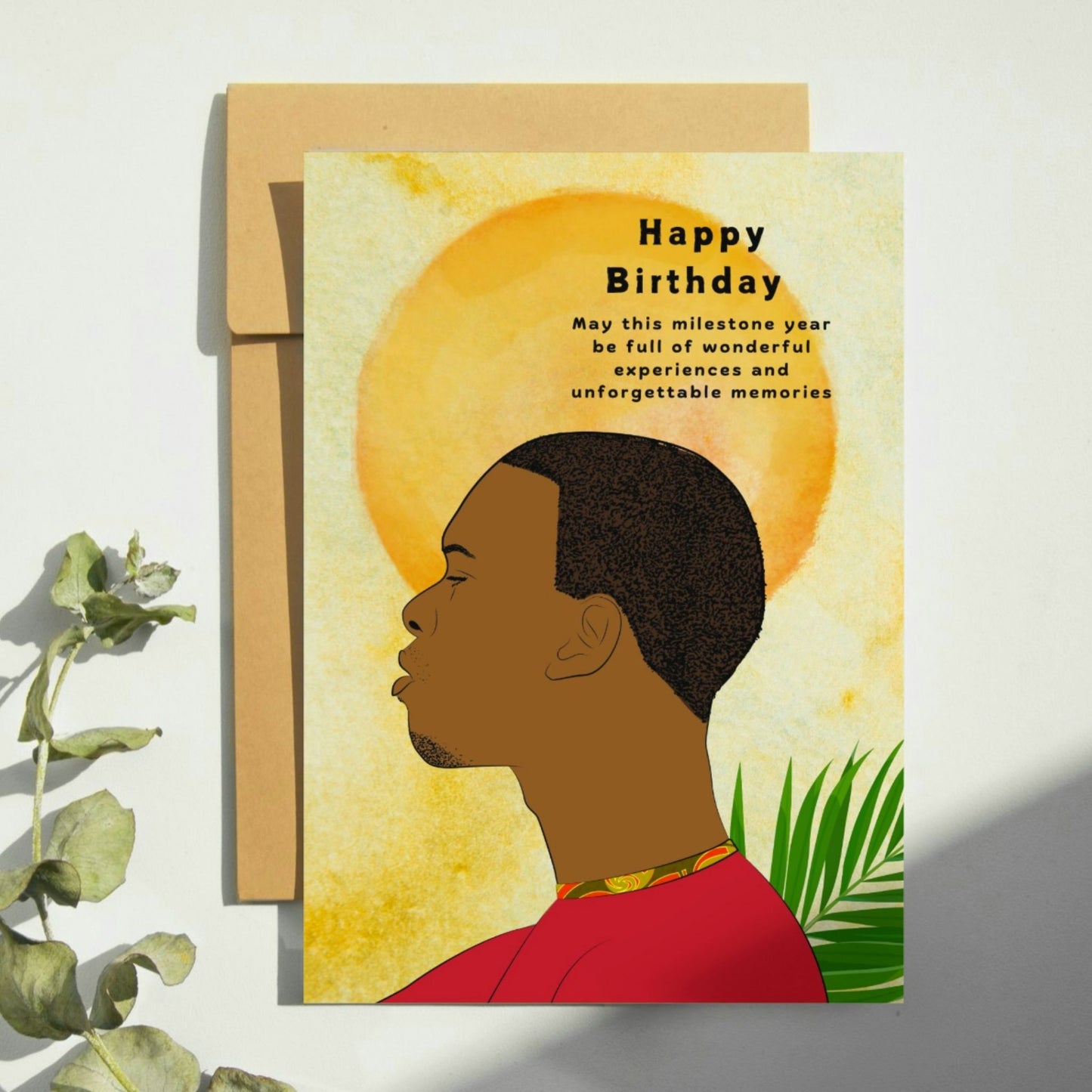 Kane Black Male Birthday Card