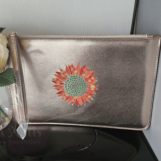 SunFlower Accessory Wristlet Pouch