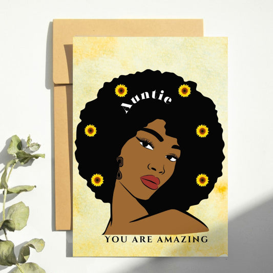 Greetings for auntie, perfect for birthdays or any occasion