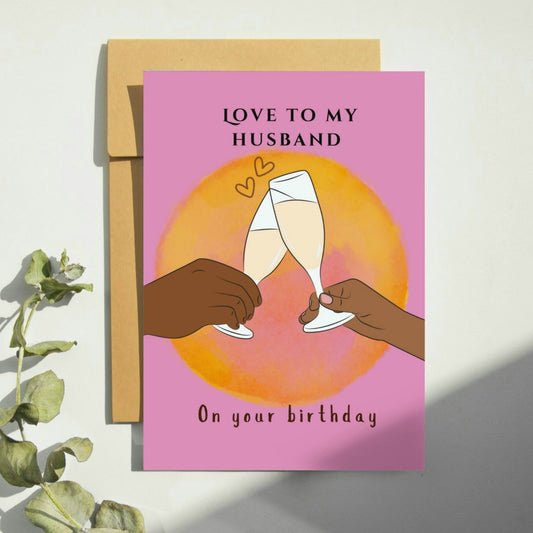 Love to my Husband Birthday Card