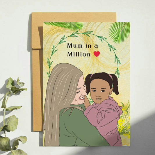 Mum in a Million Mother's Day or Birthday Card 2