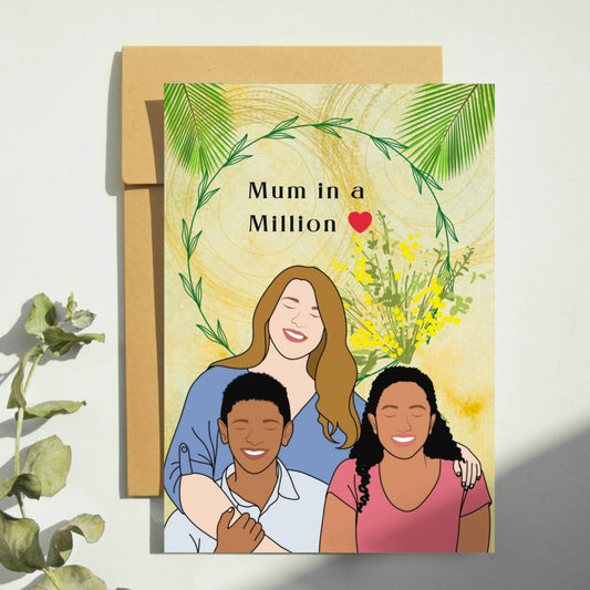My Heart, My World Mother's Day or Birthday Card