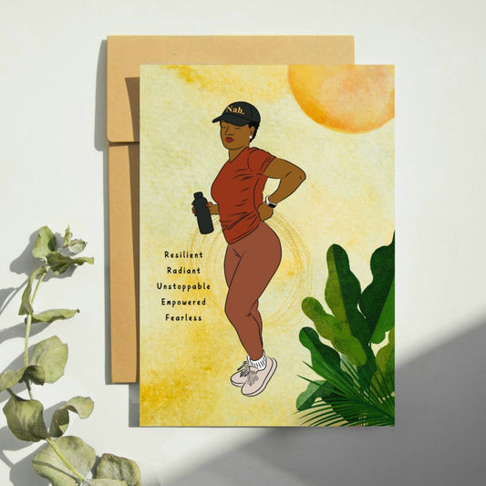 Gym Woman Birthday Card