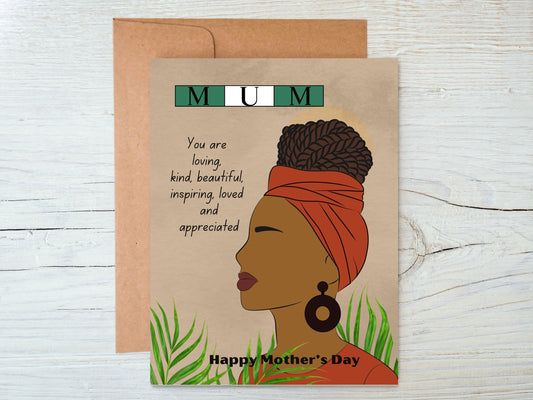 Black mothers day cards for African Nigerian mother