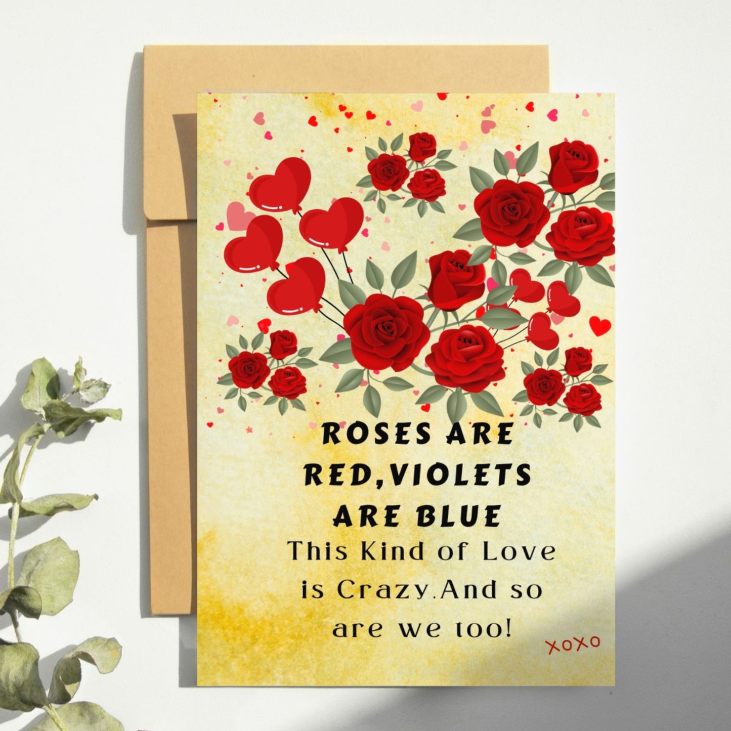 Roses Are Red, Violets Are Blue Valentines Card