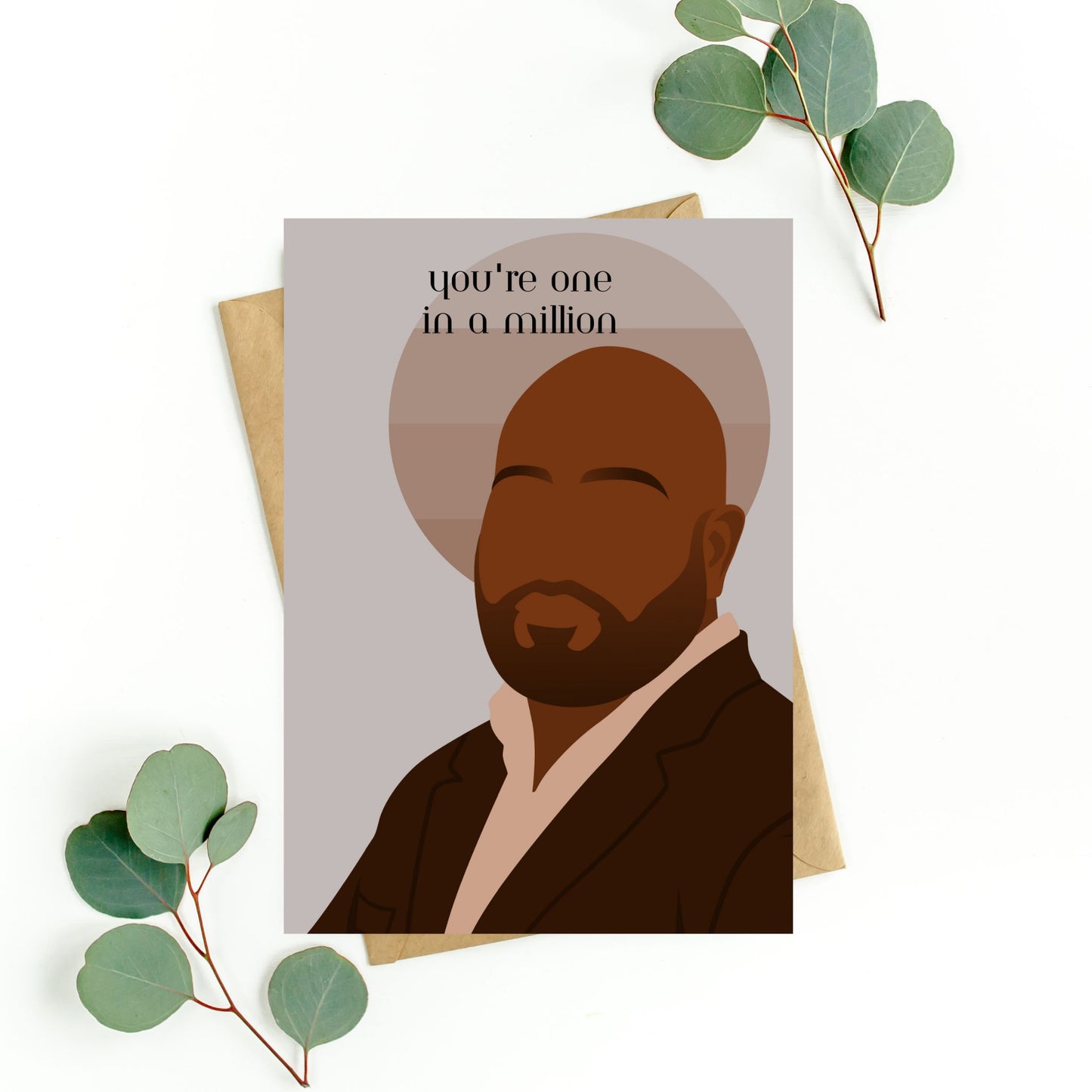 Black dad greeting card