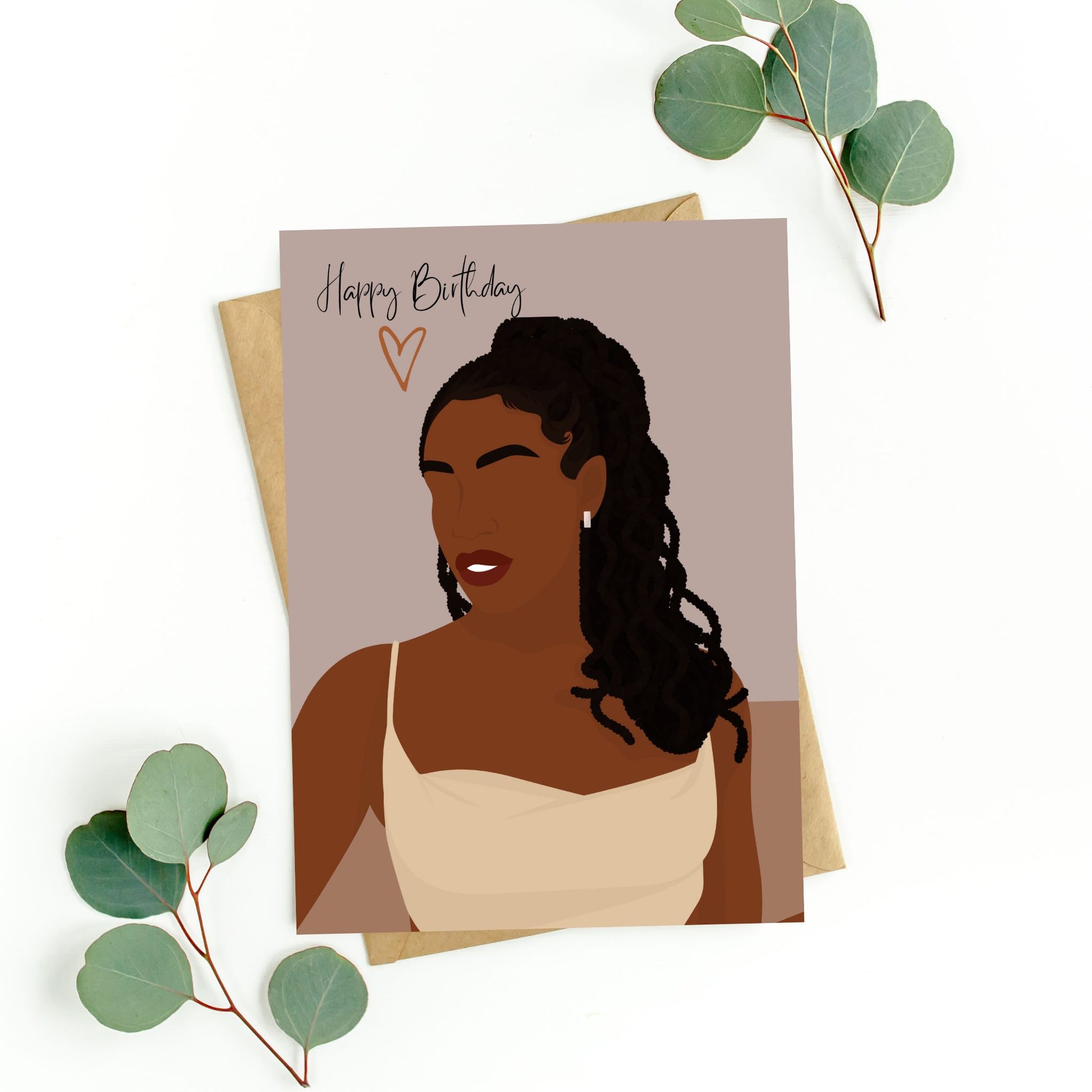 Black Woman Greeting Card