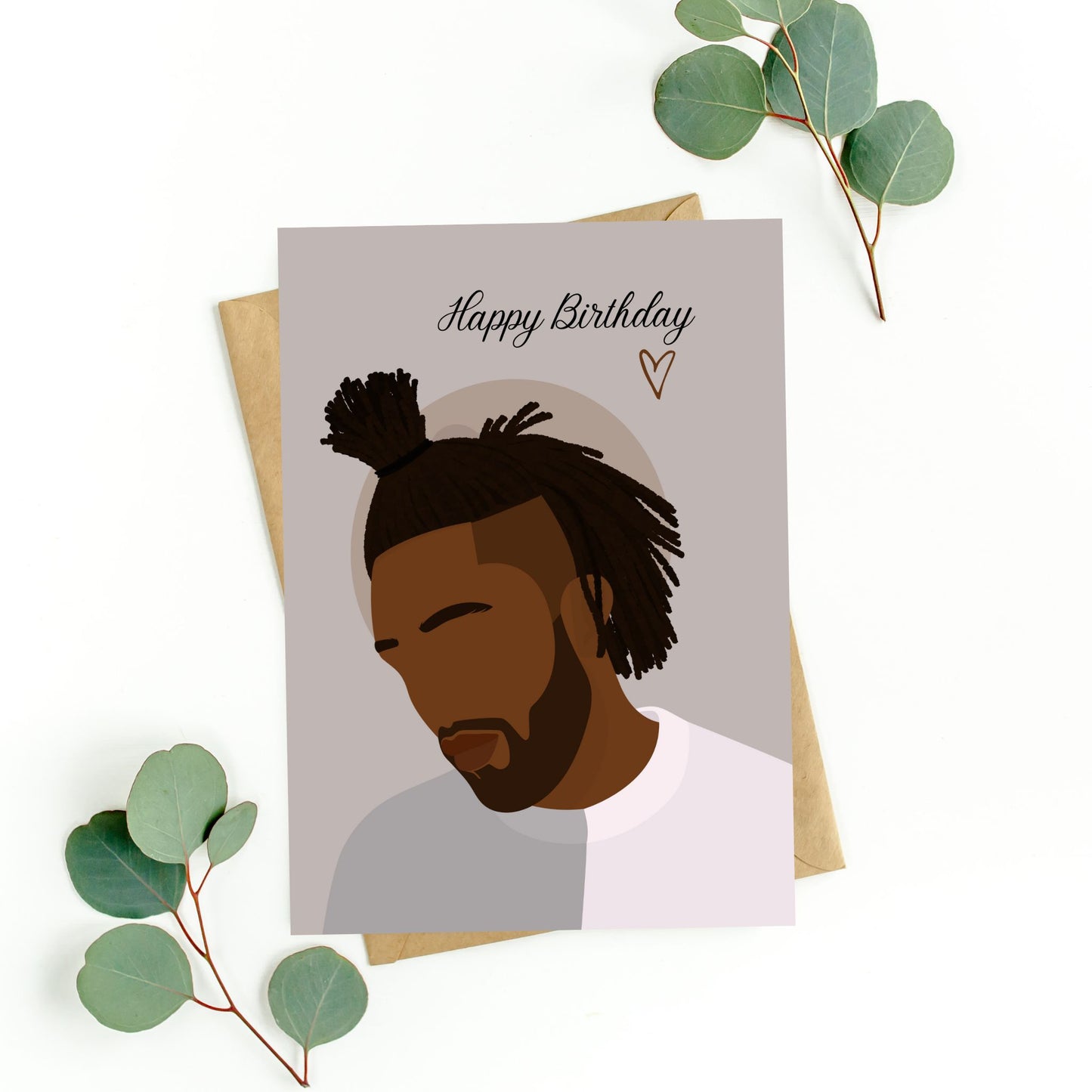 Black Man For Son, Brother Happy Birthday Greeting Card