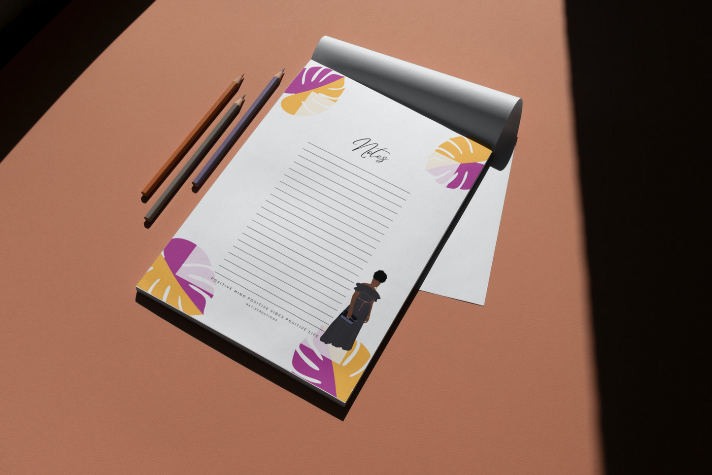 A6 Black Girl  Notepad