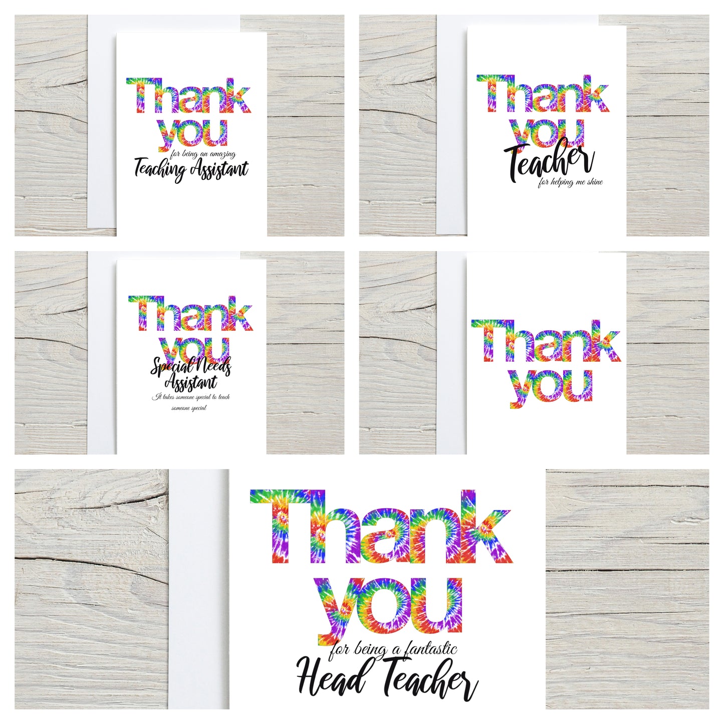 Thank you card - Teacher, Teaching Assistant, Head Teacher, Special Needs Teacher