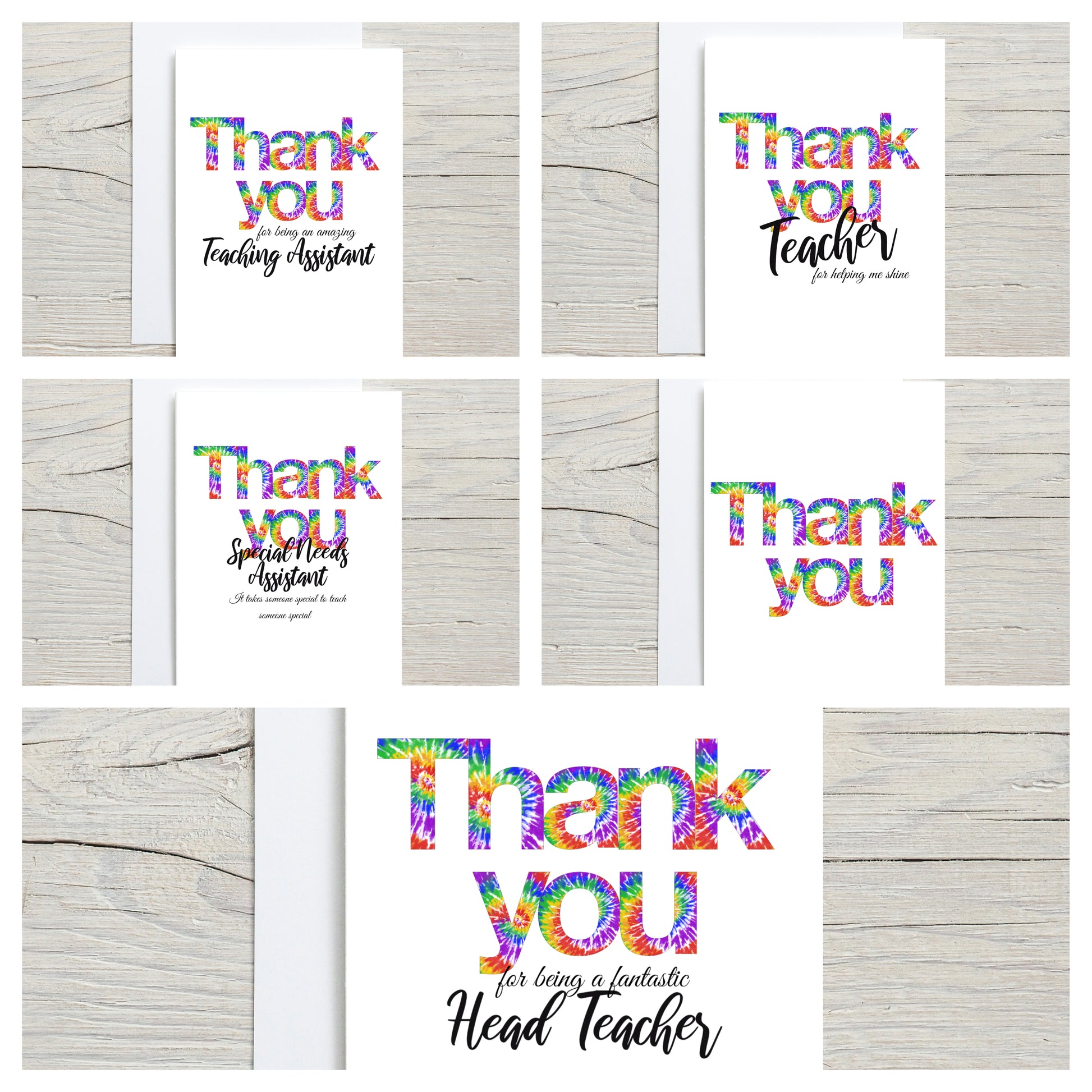 Thank you card - Teacher, Teaching Assistant, Head Teacher, Special Needs Teacher