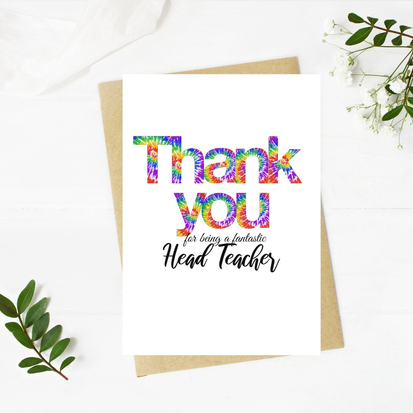 Thank you card - Teacher, Teaching Assistant, Head Teacher, Special Needs Teacher
