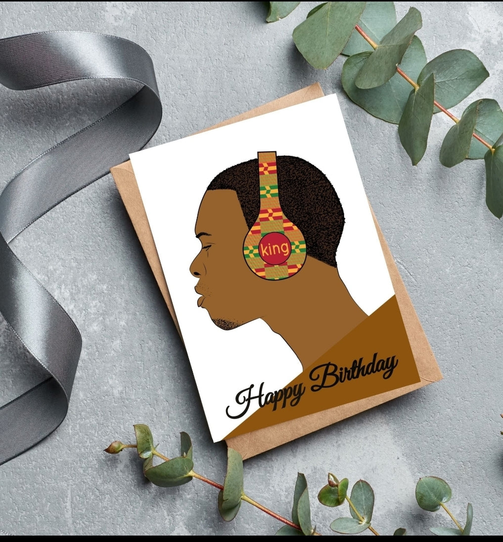 Black Man Ceramic Mug With Headphone