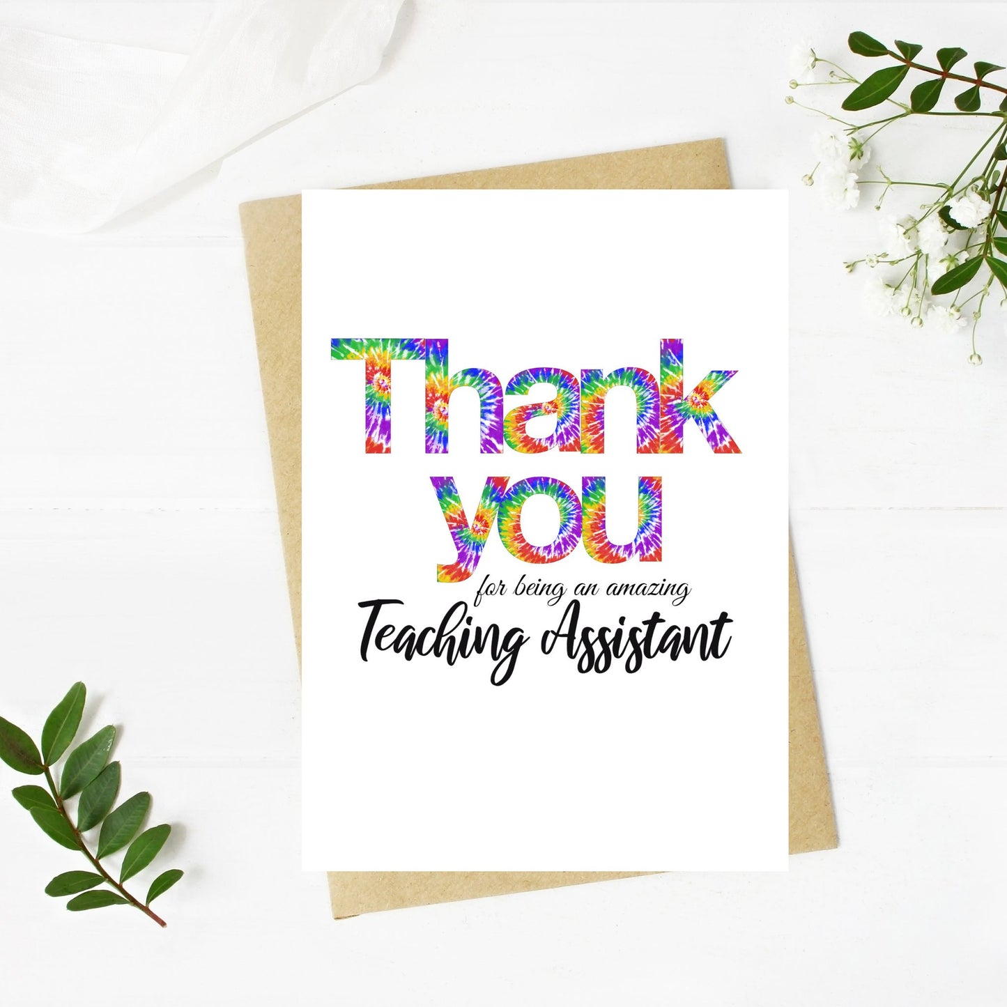 Thank you card - Teacher, Teaching Assistant, Head Teacher, Special Needs Teacher
