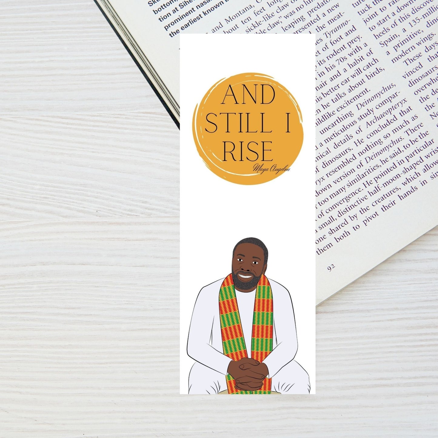 Black Man Bookmark, Black History - Stationery
