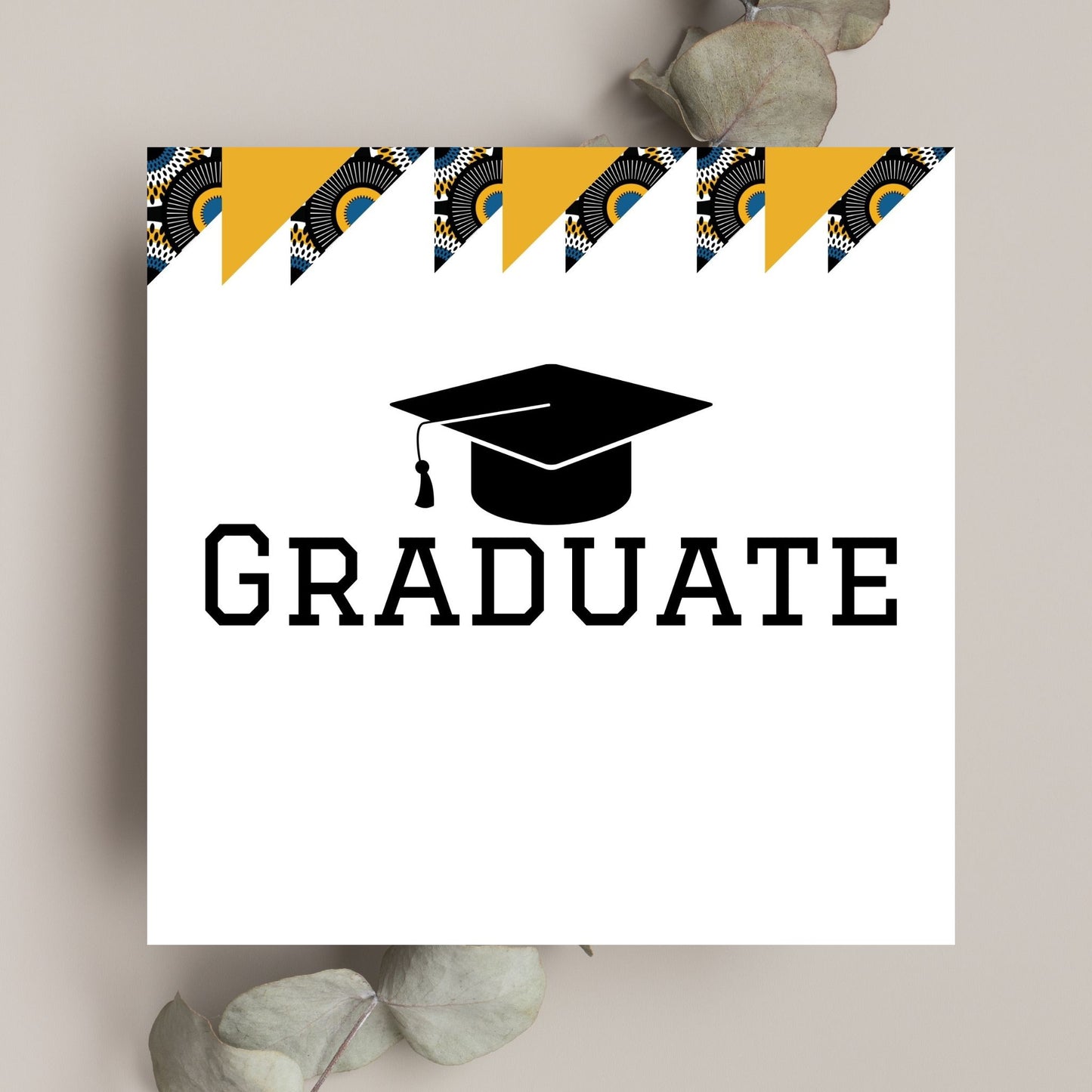 Graduation Greeting Card Graduation University African Inspired