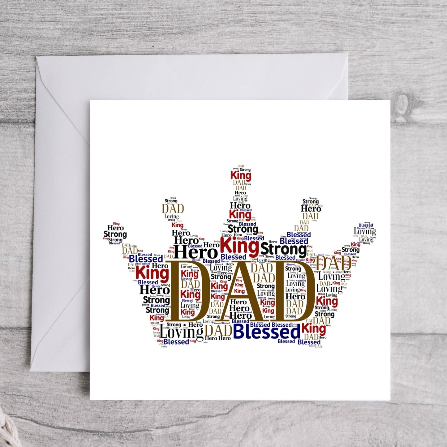 Dad in Crown Father's Day/Happy Birthday Card-Cards for Men
