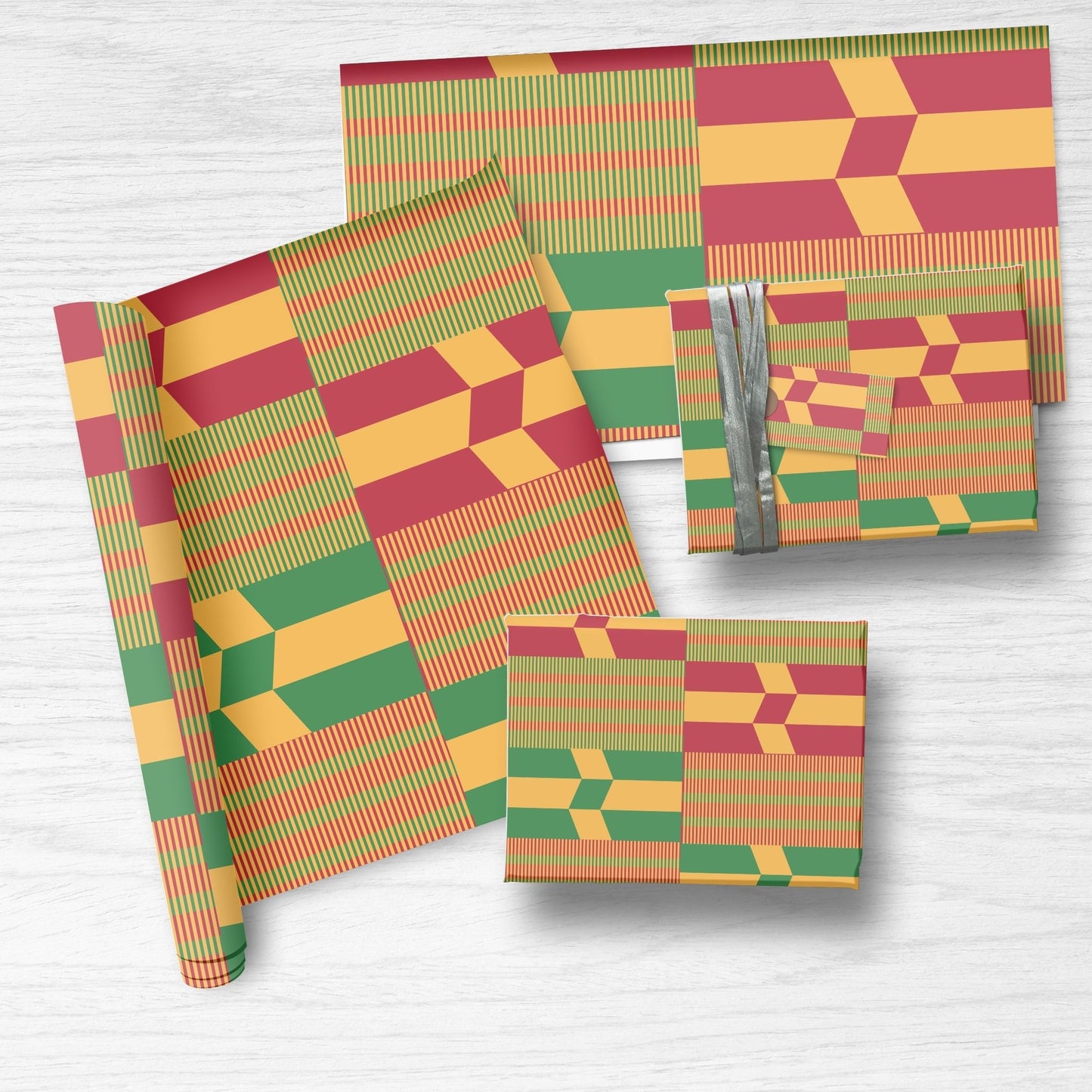 Royalty Kente Print Gift Wrap