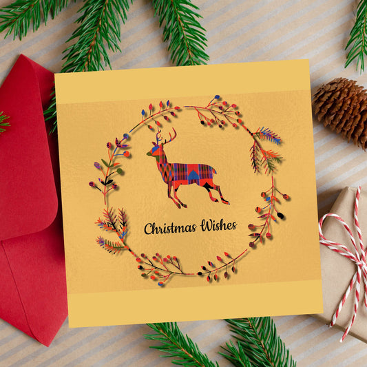 Christmas Wishes Deer Card - Christmas Shop