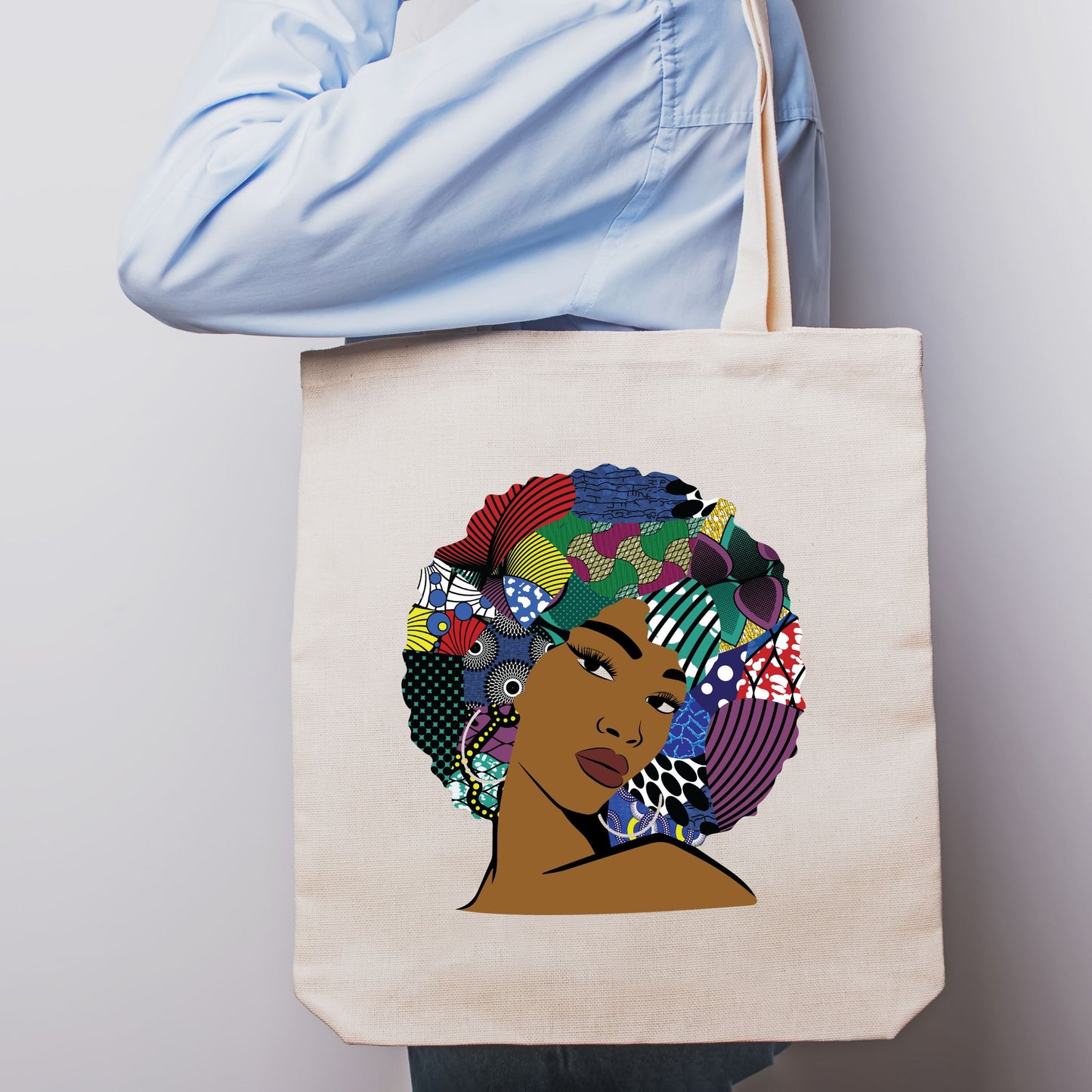 Bold Woman Cotton Tote Bag