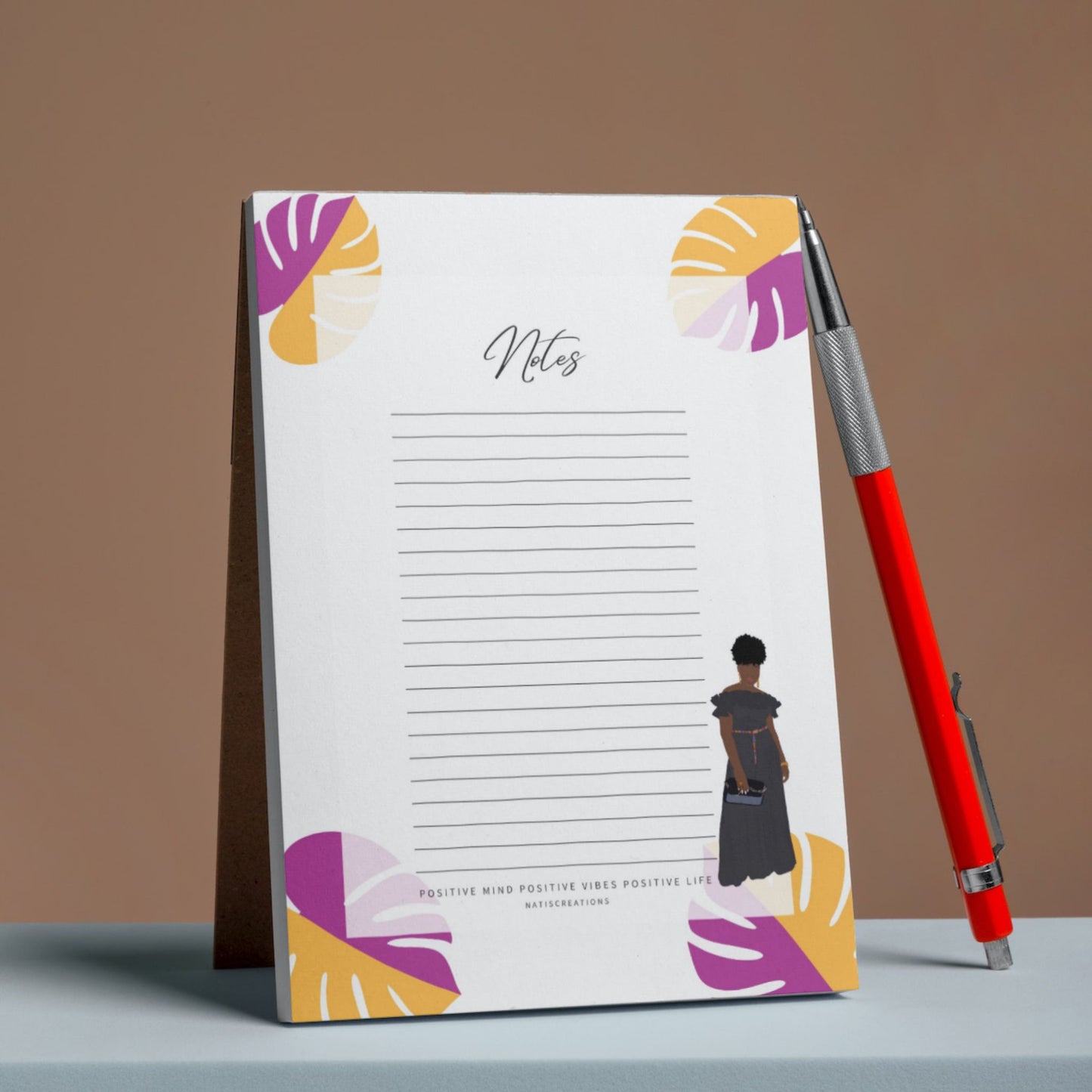 A6 Black Girl  Notepad